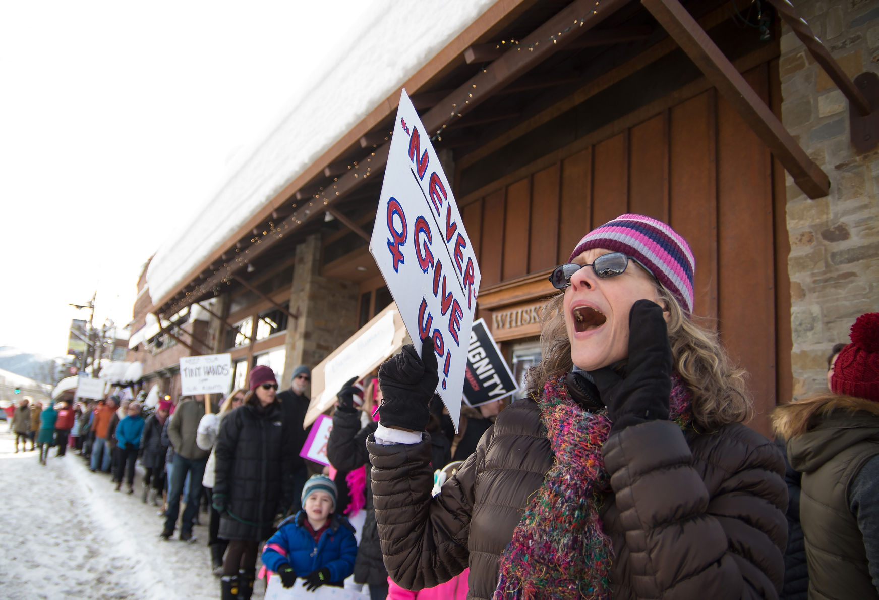 Women march